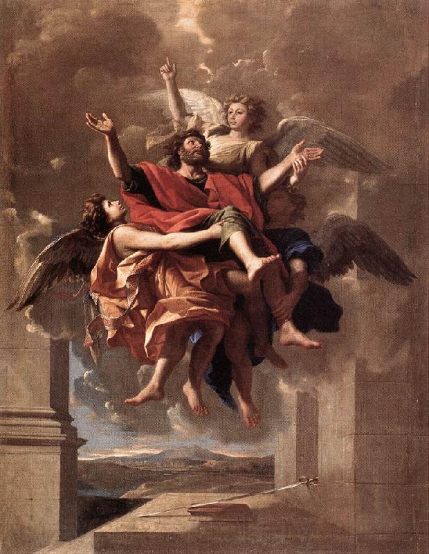Nicolas Poussin The Ecstasy of St Paul France oil painting art